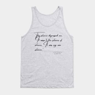 A Quote about Depression from "The Bell Jar" by Sylvia Plath Tank Top